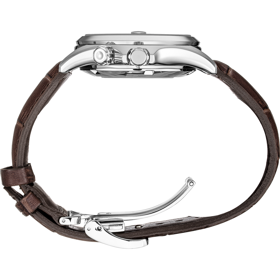 Seiko Alpinist SPB121 Green Dial Brown Leather Strap Watch