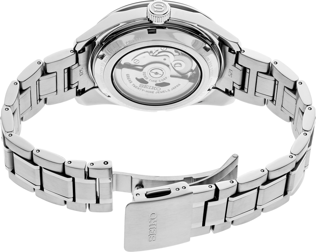 Seiko Presage SPB217 GMT 42.2mm Blue Dial Watch
