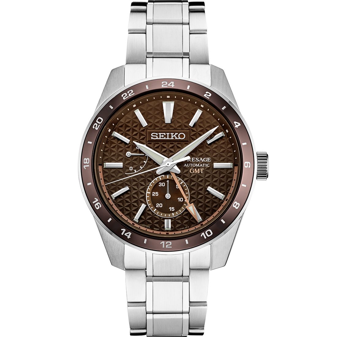 Seiko Presage SPB225 GMT 42.2mm Brown Dial Watch