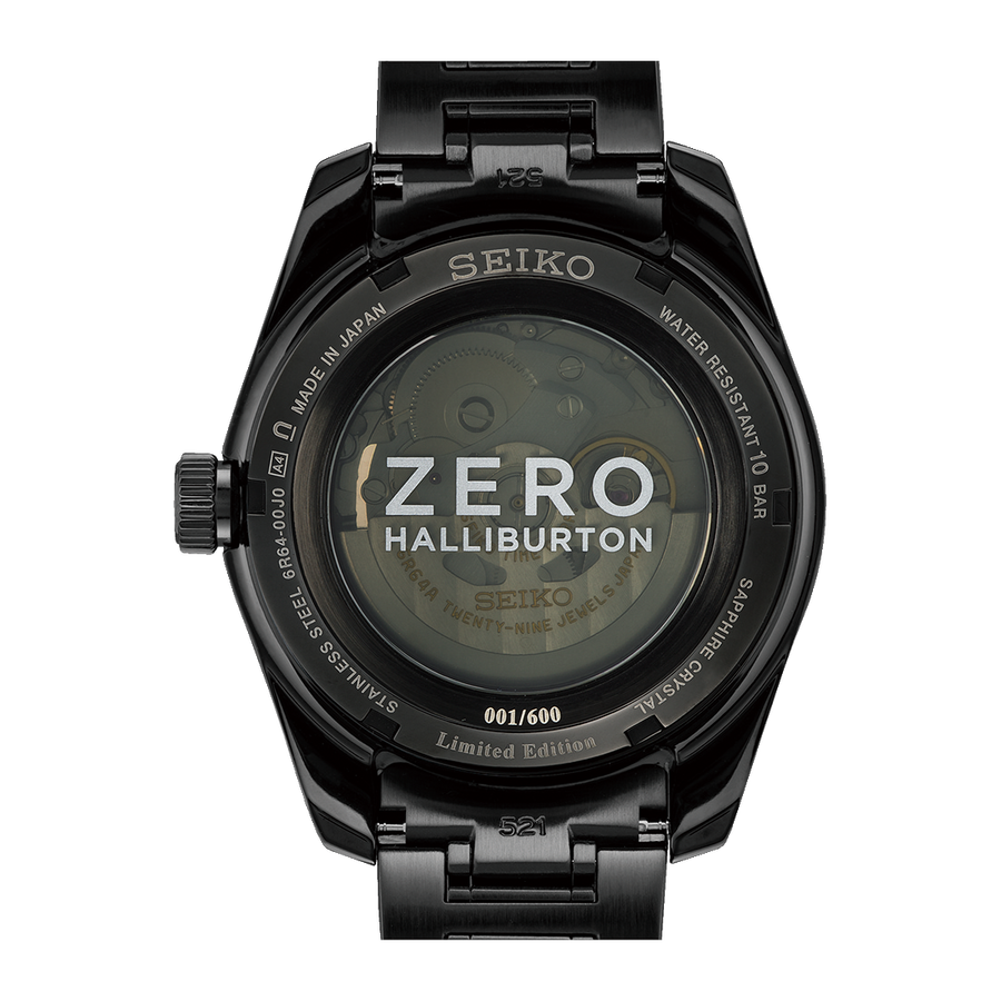 Seiko Presage SPB271 Sharp-Edged GMT Zero Halliburton Limited Edition Watch