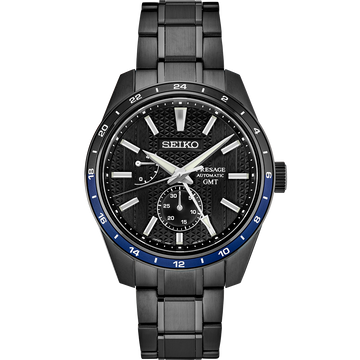 Seiko Presage SPB271 Sharp-Edged GMT Zero Halliburton Limited Edition Watch