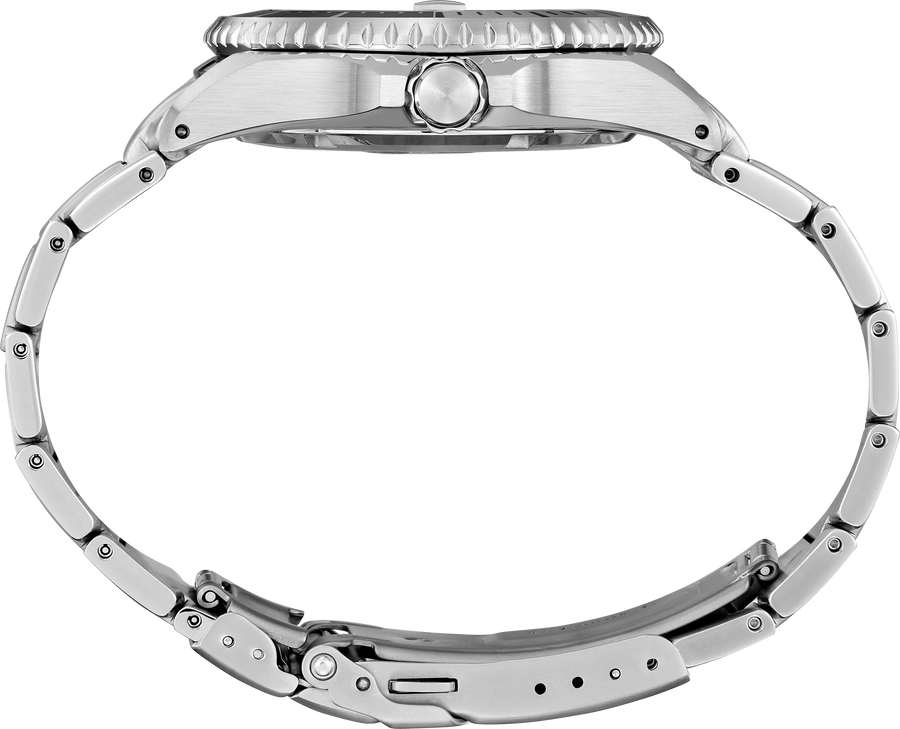 Seiko Prospex SPB351 Blue-Gray Dial Titanium Diver Watch Side