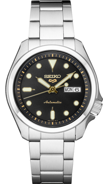 Seiko 5 Sports SRPE57 Automatic Black Sunray Dial Watch 