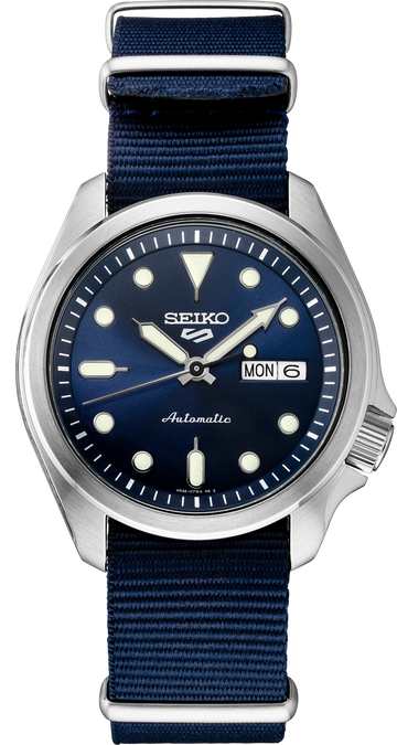 Seiko 5 Sports SRPE63 Blue Dial Blue Strap Automatic Watch 
