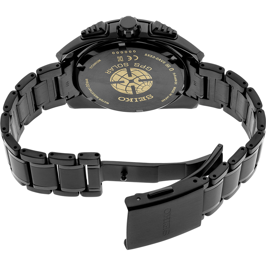 Seiko Astron SSH069 GPS Solar All Black Titanium Watch