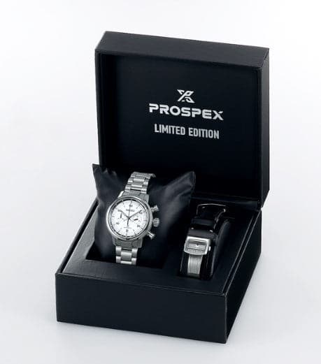 Seiko Prospex SRQ035 Limited Edition Chronograph Speedtimer White Dial Automatic Watch - Skeie's Jewelers