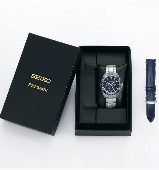 Seiko Presage SPB303 Limited Edition GMT Blue Dial Watch - Skeie's Jewelers