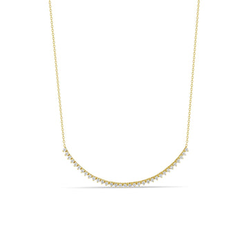 14K Diamond Tennis Short Segment Necklace by Zoe Chicco - Skeie's Jewelers