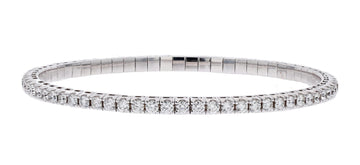 A. Link Prong Set Diamond Tennis Bracelet