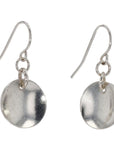 Sterling Silver Concave Drift Disc Earrings by Arianna Nicolai - Skeie's Jewelers