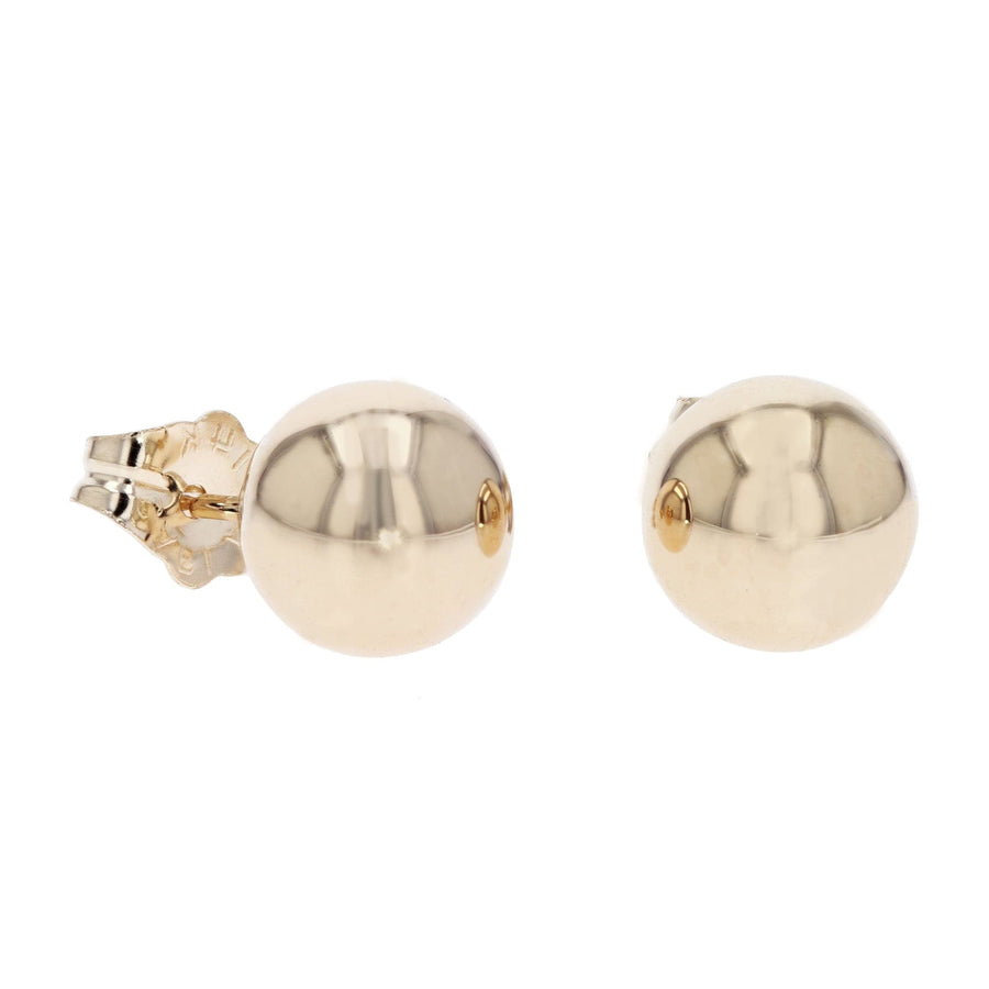14k Gold Round Ball Studs by Carla | Nancy B. - Skeie's Jewelers