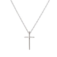 White Gold Cross Pendant Necklace by Carla | Nancy B.
