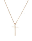 Yellow Gold Cross Pendant Necklace by Carla | Nancy B.