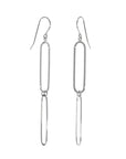 Sterling Silver Paperclip Dangle Earrings by Carla | Nancy B. 