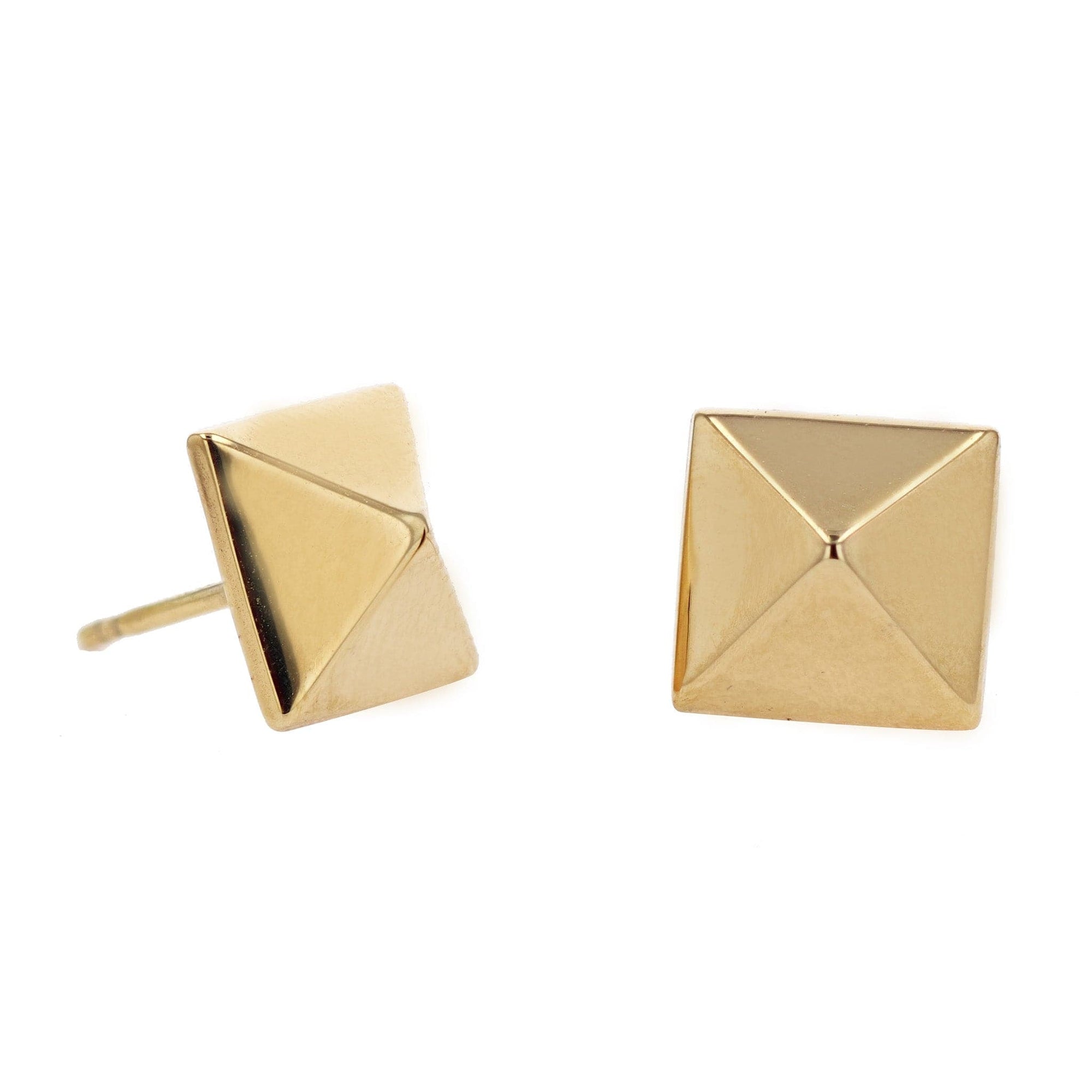 Pyramid Stud Earrings by Carla | Nancy B. Gold