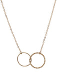 Yellow Gold Interlocked Circles Pendant Necklace by Carla | Nancy B. - Skeie's Jewelers