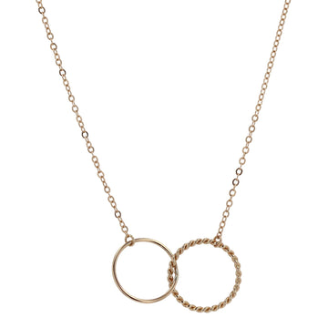 Yellow Gold Interlocked Circles Pendant Necklace by Carla | Nancy B. - Skeie's Jewelers