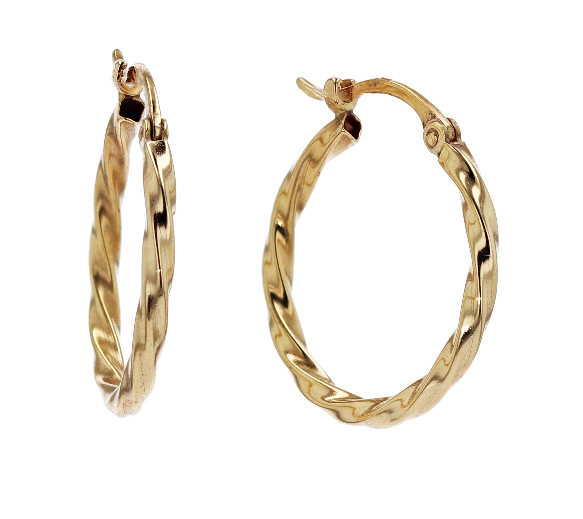 Carla | Nancy B. Twisted Gold Hoops