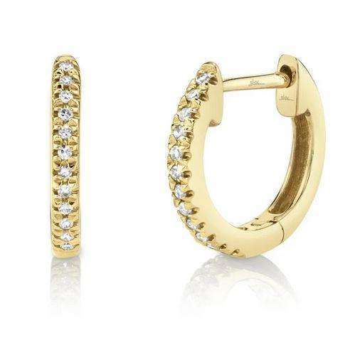 Shy Creation's Diamond Huggie Hoop Earrings - Skeie's Jewelers