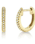 Shy Creation's Diamond Huggie Hoop Earrings - Skeie's Jewelers
