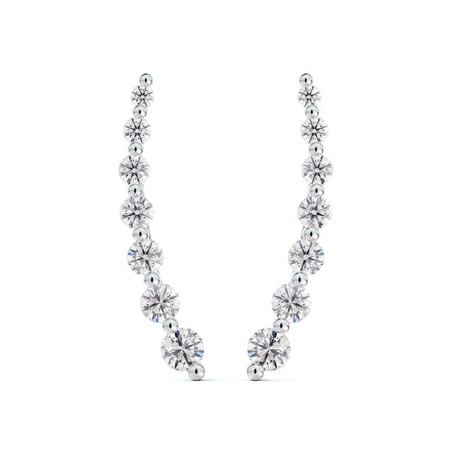 Forevermark 18K Diamond Graduated Climber Earrings