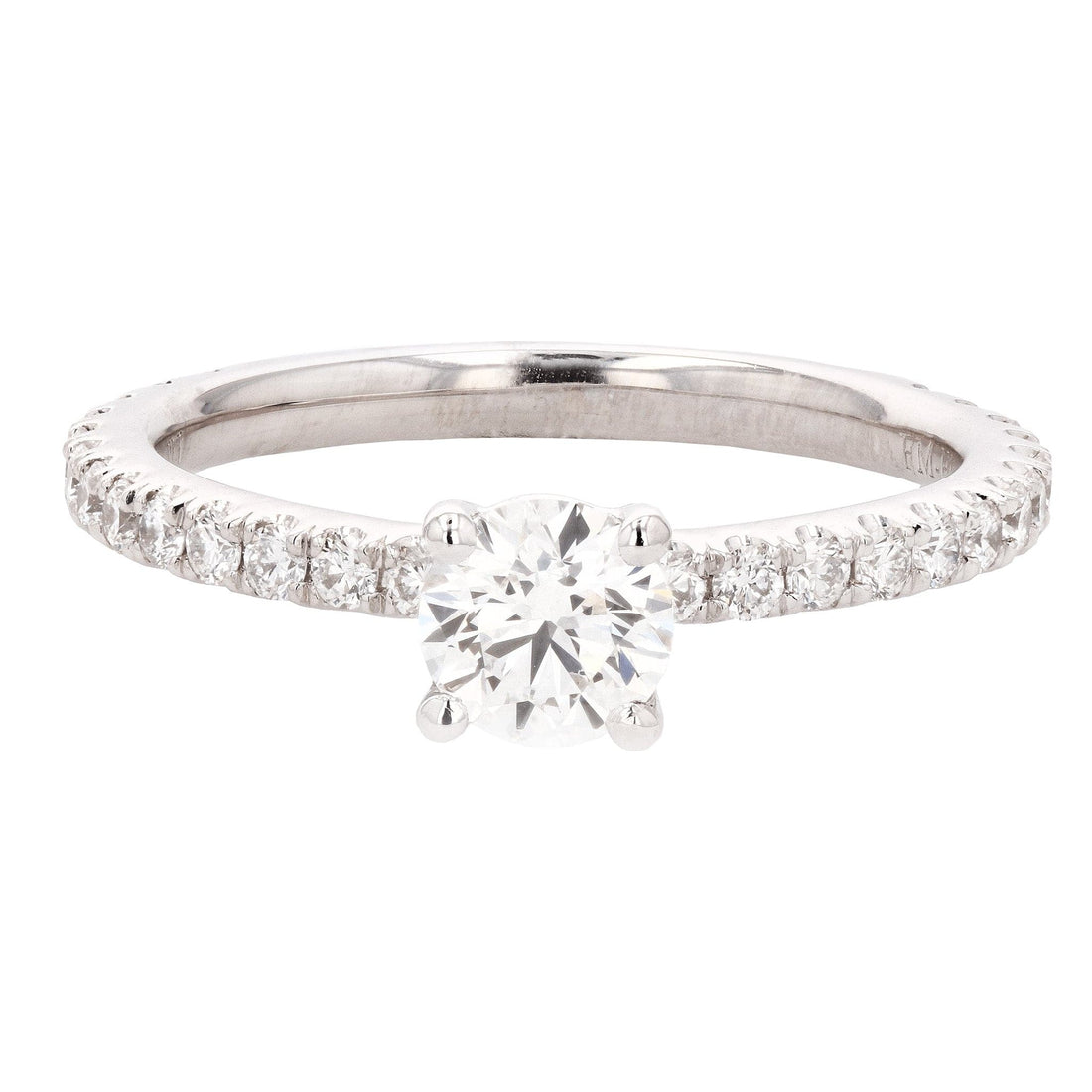 Round Diamond Engagement Ring By De Beers Half Carat