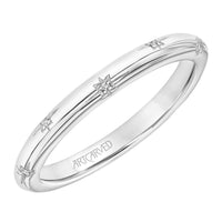 Gold 'Celestial' Star Diamond Wedding Band Ring - Skeie's Jewelers