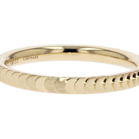 Furrer Jacot 18k Gold Scallop Wedding Band Ring