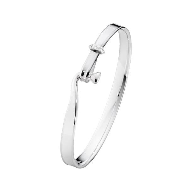 Georg Jensen Sterling Silver Torun Bangle Bracelet