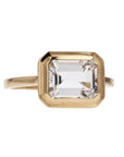 Goshwara 18k Yellow Gold Emerald Cut Gemstone Ring