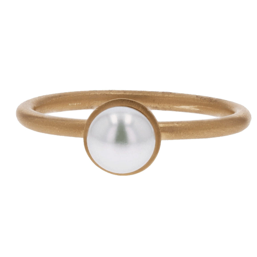 Pearl Yellow Gold Ring by Kimberly Collins 