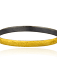 Lika Behar 24k Gold & Oxidized Silver Fusion Bangle