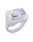Dendritic Agate Pompei Sterling Silver Ring by Lika Behar