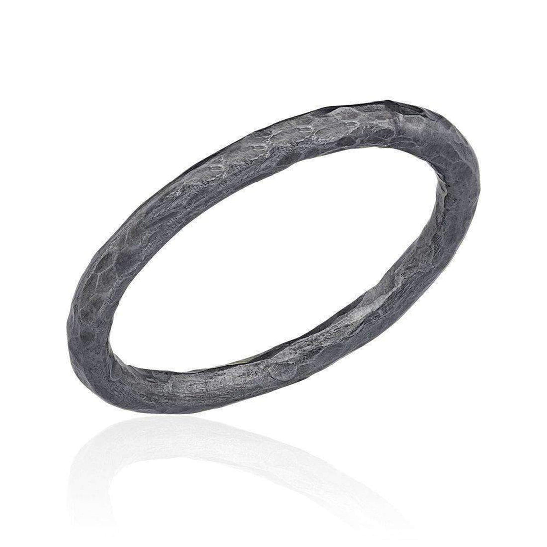 Sterling Silver Hammered Band Rings by Lika Behar 
