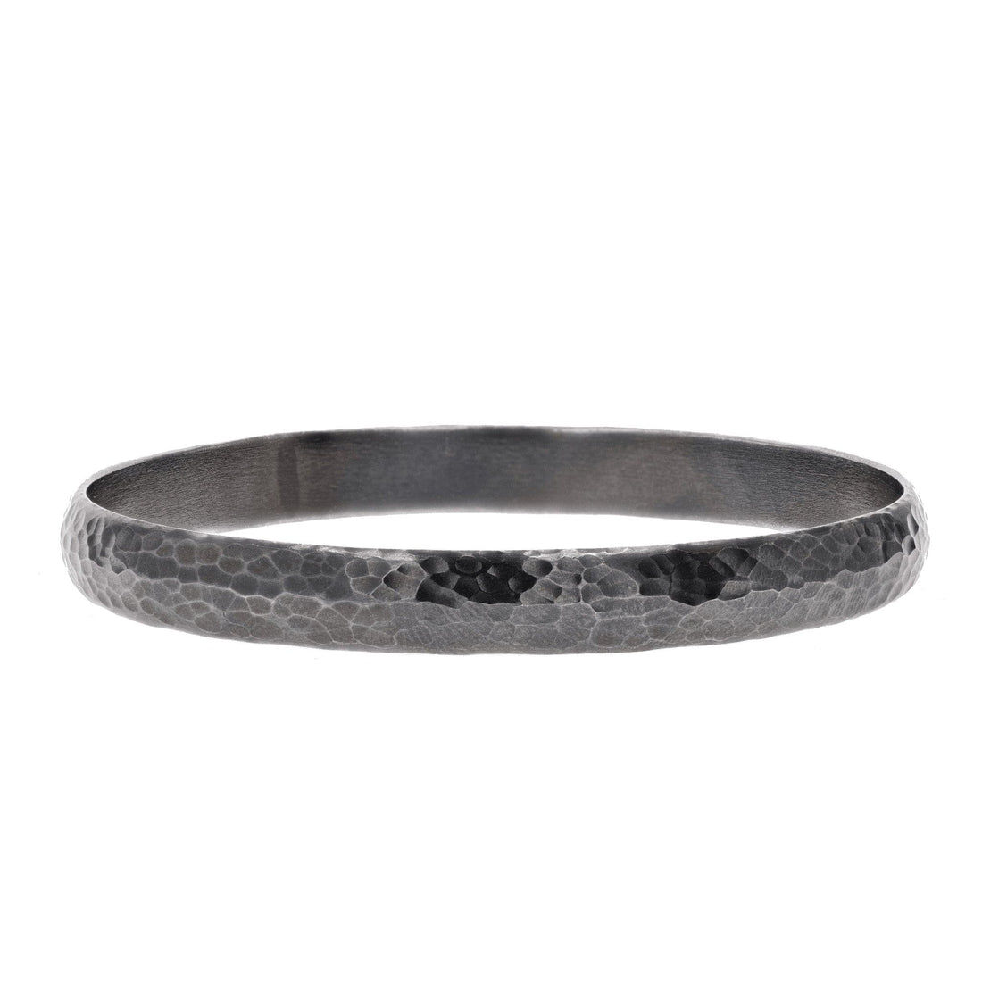 Oxidized Sterling Silver Hammered Fusion Bangle by Lika Behar - Skeie's Jewelers