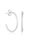 Lika Behar Sterling Silver 'Dima' Open Hoop Earrings | DIMA-E-936-SIL