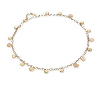 Marco Bicego 18k Gold 'Jaipur' Circle Charm Necklace | CB2638 Y