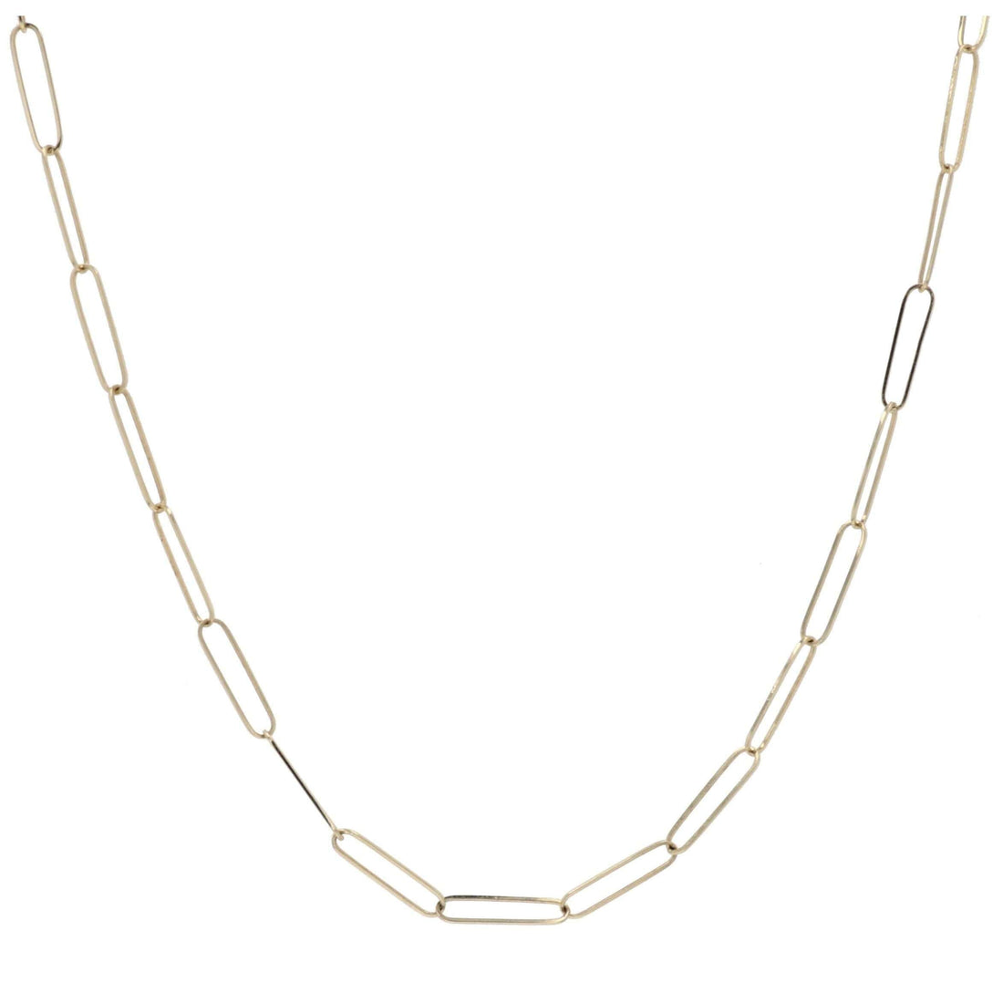 Midas Yellow Gold Paperclip Chain Necklace - Skeie's Jewelers