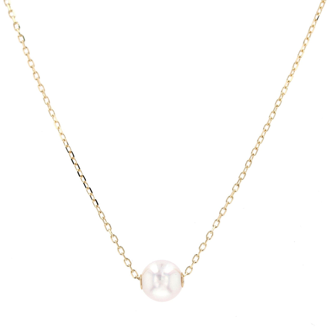 Mikimoto Pearl Pendant Necklace in 18k Yellow Gold