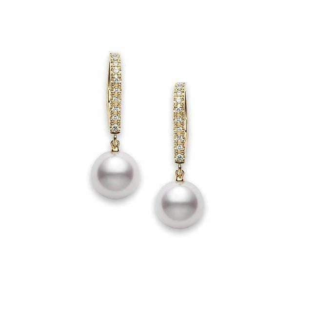 Mikimoto Classic Elegance Akoya Cultured Pearl Lever Back Earrings - Skeie's Jewelers