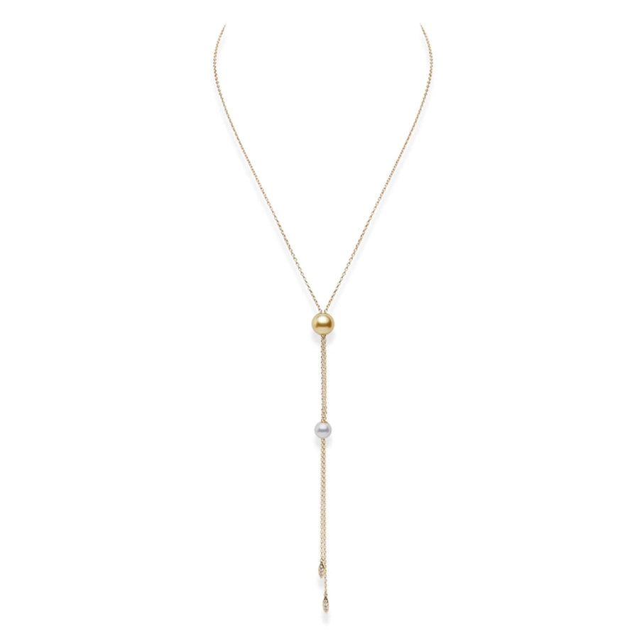 Mikimoto Pearls in Motion Akoya Golden South Sea Lariat Necklace
