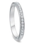 Precision Set 'New Aire' Half Round Beadset Band Ring