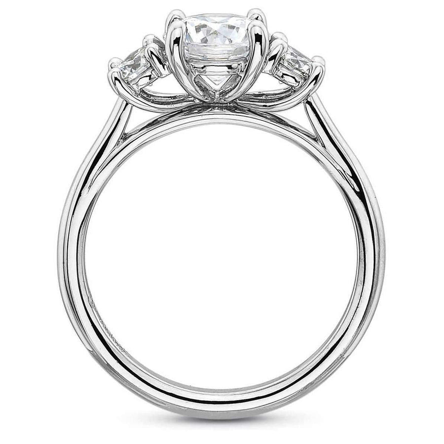 Three-Stone 'New Aire' White Gold Engagement Ring by Precision Set