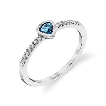 Stanton Color Trillian London Blue Topaz Bezel Ring - Skeie's Jewelers