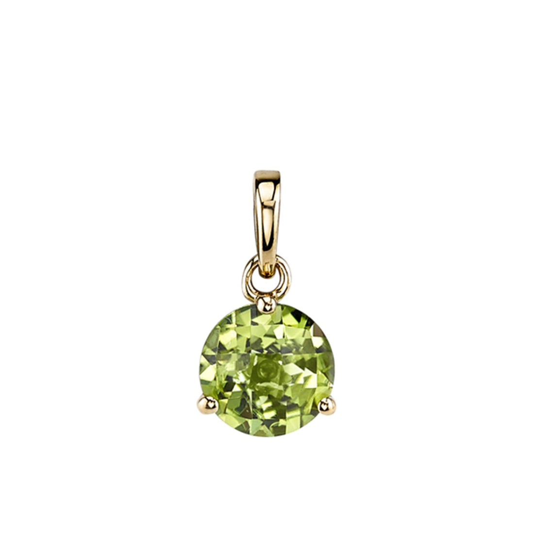 Peridot Gold Pendant Necklace by Stanton Color Yellow Gold