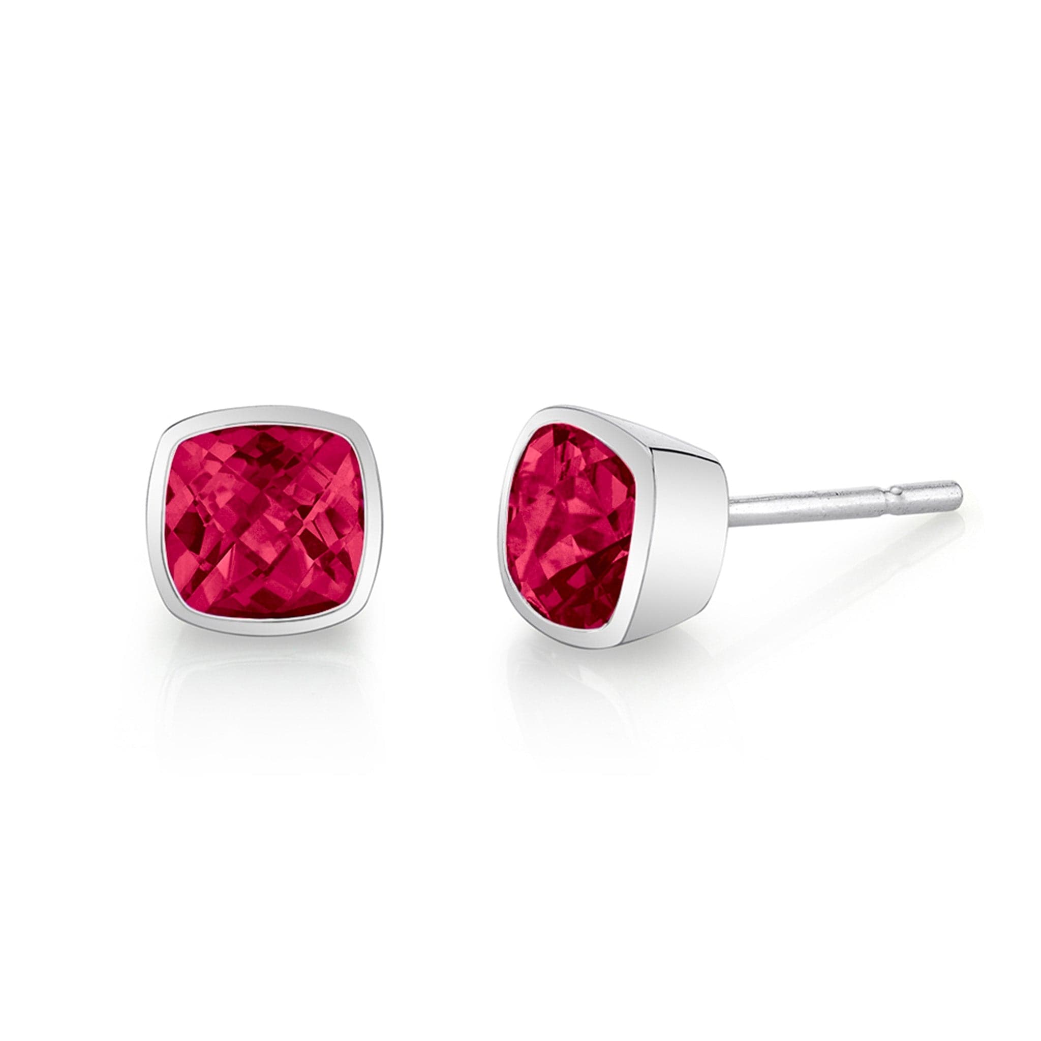 Cushion cut shop garnet earrings