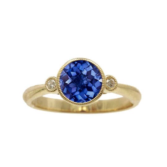 Stanton Color Tanzanite and Diamond Ring