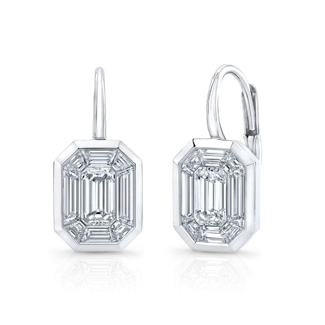 Rahaminov 18k Kaleidoscope Diamond Earrings