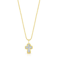 Rahaminov Bezel Diamond Cross Pendant - Skeie's Jewelers