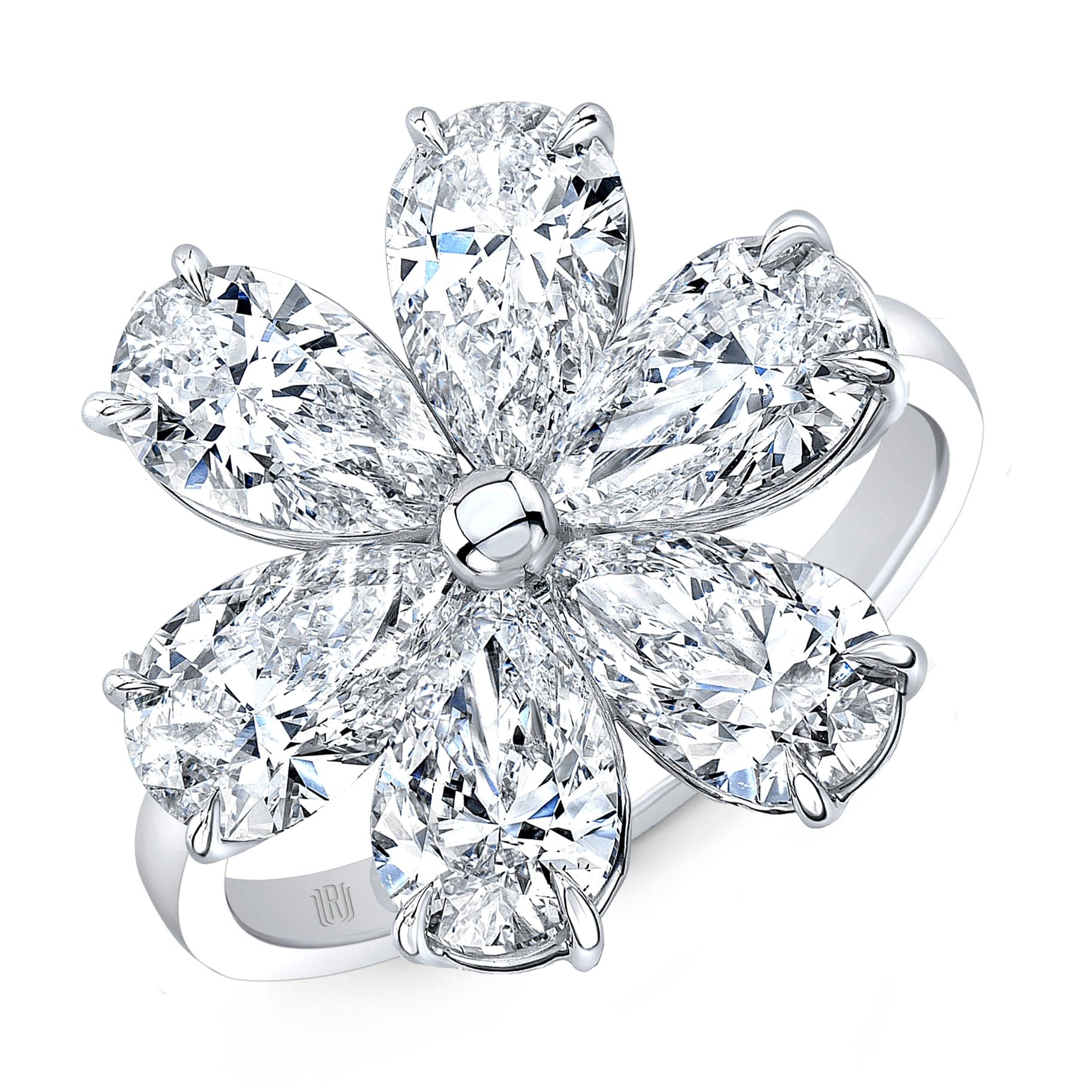 Flower Shaped Engagement Ring